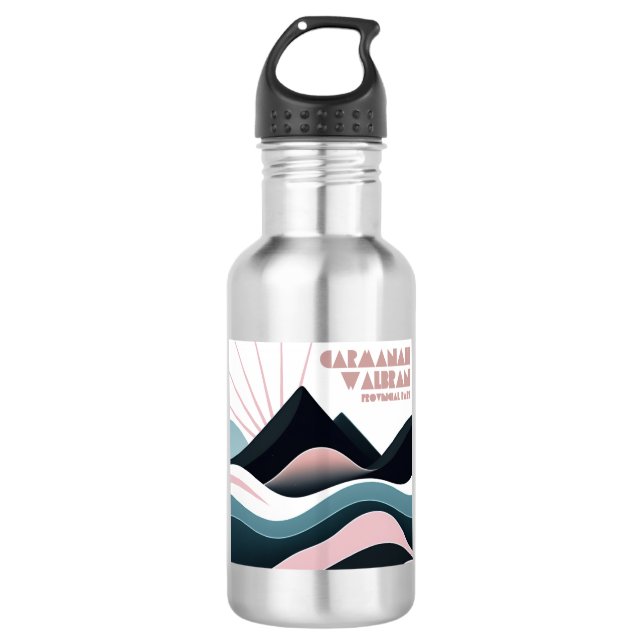 Carmanah Walbran Provincial Park Coloured Hills 532 Ml Water Bottle (Front)
