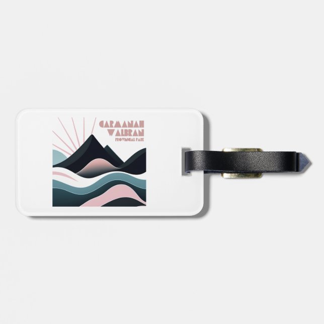 Carmanah Walbran Provincial Park Coloured Hills Luggage Tag (Back Horizontal)