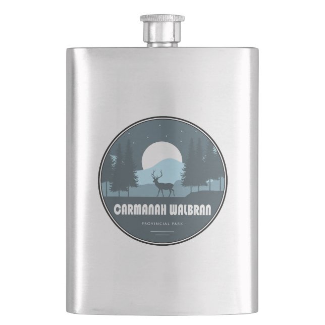 Carmanah Walbran Provincial Park Deer Hip Flask (Front)