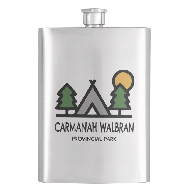 Carmanah Walbran Provincial Park Hip Flask (Front)