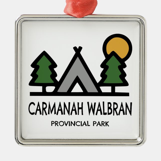 Carmanah Walbran Provincial Park Metal Tree Decoration (Front)