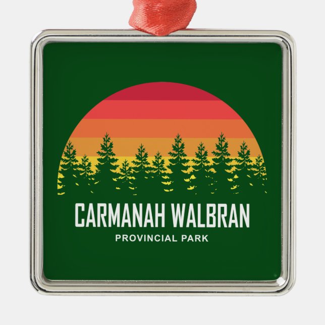 Carmanah Walbran Provincial Park Metal Tree Decoration (Front)