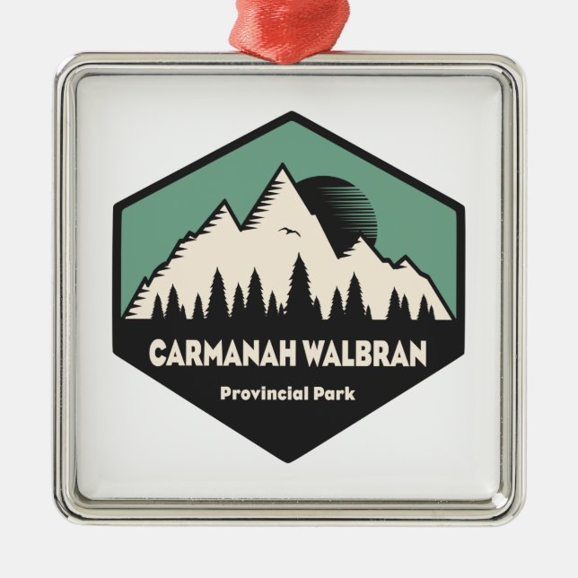Carmanah Walbran Provincial Park Metal Tree Decoration (Front)
