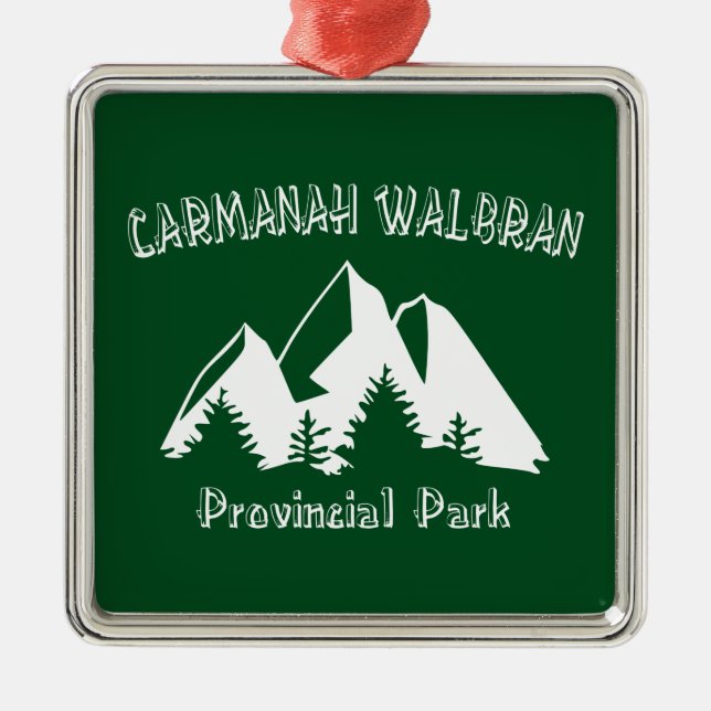 Carmanah Walbran Provincial Park Metal Tree Decoration (Front)