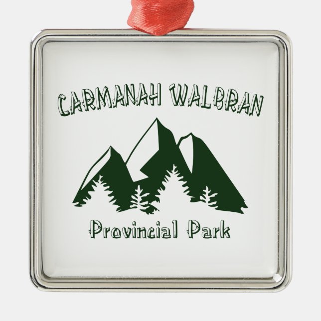 Carmanah Walbran Provincial Park Metal Tree Decoration (Front)