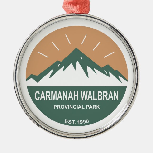 Carmanah Walbran Provincial Park Metal Tree Decoration (Front)