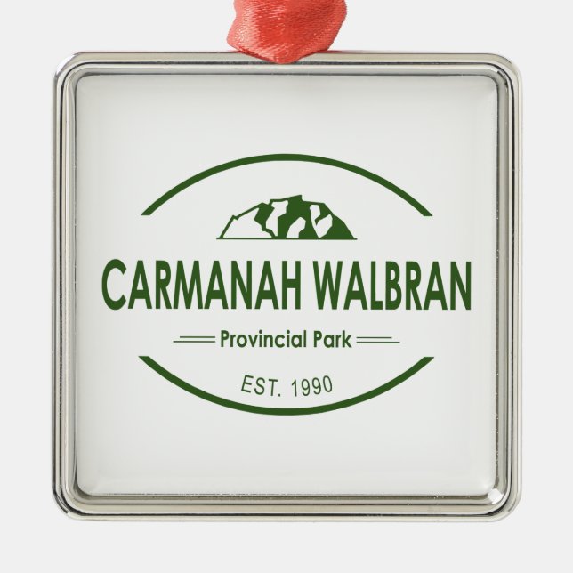 Carmanah Walbran Provincial Park Metal Tree Decoration (Front)