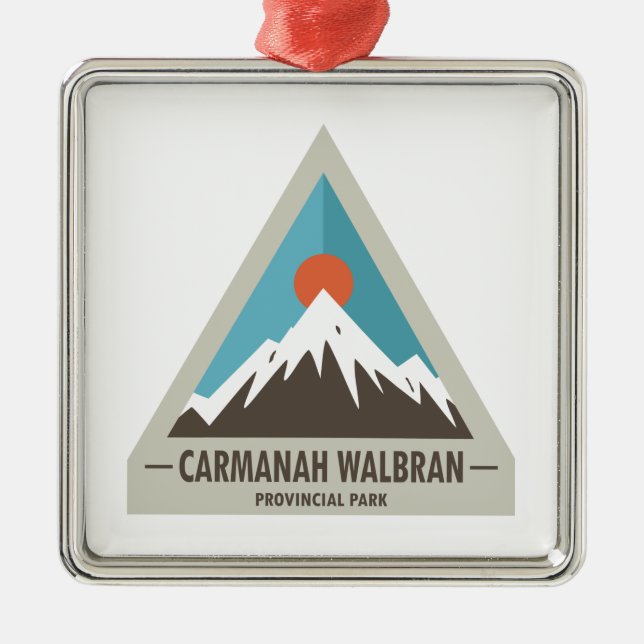 Carmanah Walbran Provincial Park Metal Tree Decoration (Front)
