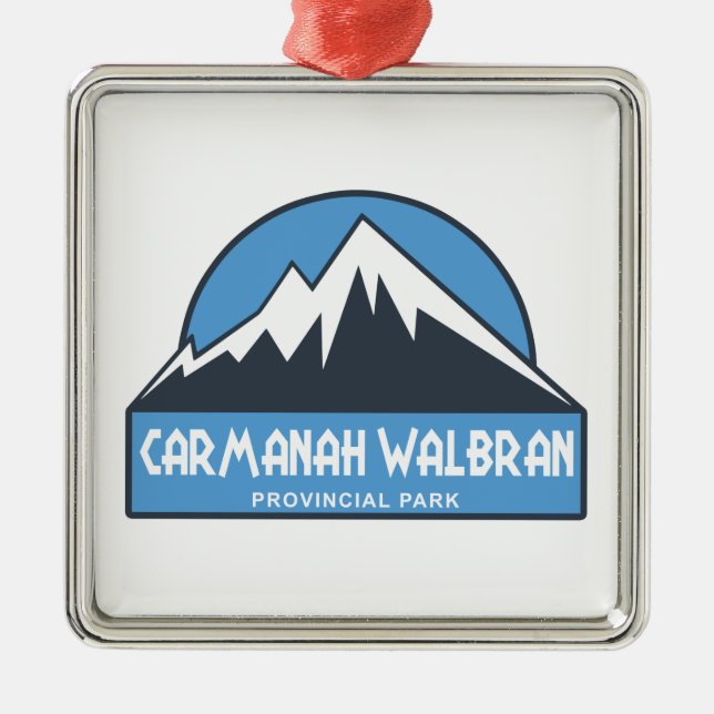 Carmanah Walbran Provincial Park Metal Tree Decoration (Front)