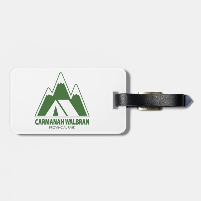 Carmanah Walbran Provincial Park Mountains Camping Luggage Tag (Back Horizontal)