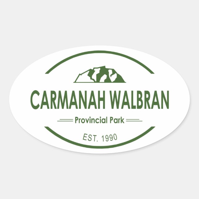 Carmanah Walbran Provincial Park Oval Sticker (Front)