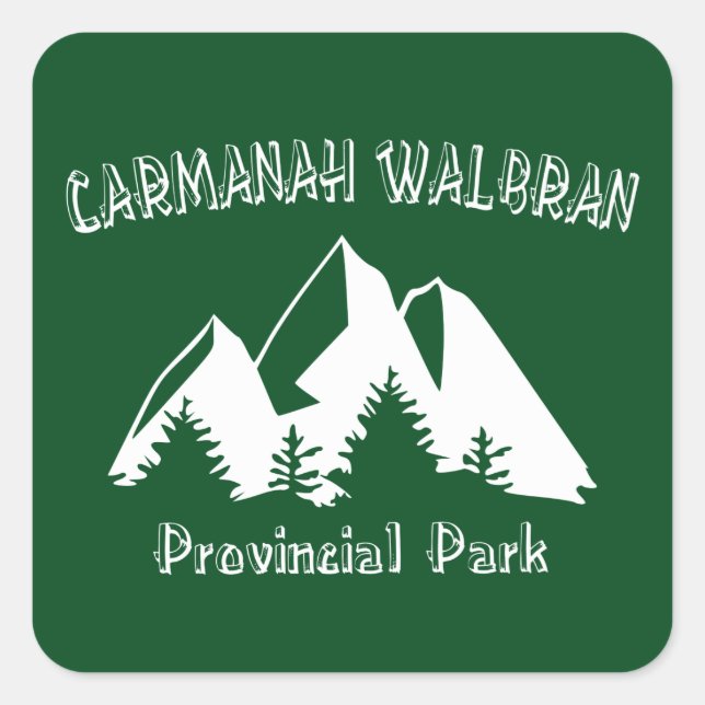 Carmanah Walbran Provincial Park Square Sticker (Front)