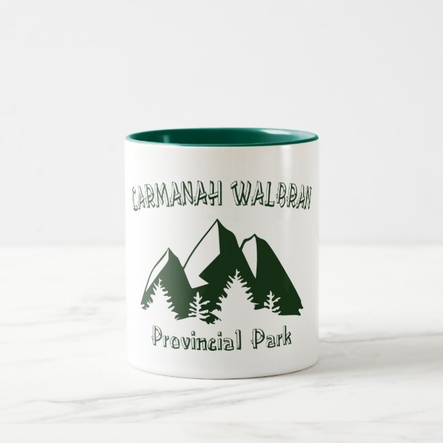 Carmanah Walbran Provincial Park Two-Tone Coffee Mug (Center)