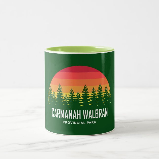 Carmanah Walbran Provincial Park Two-Tone Coffee Mug (Center)