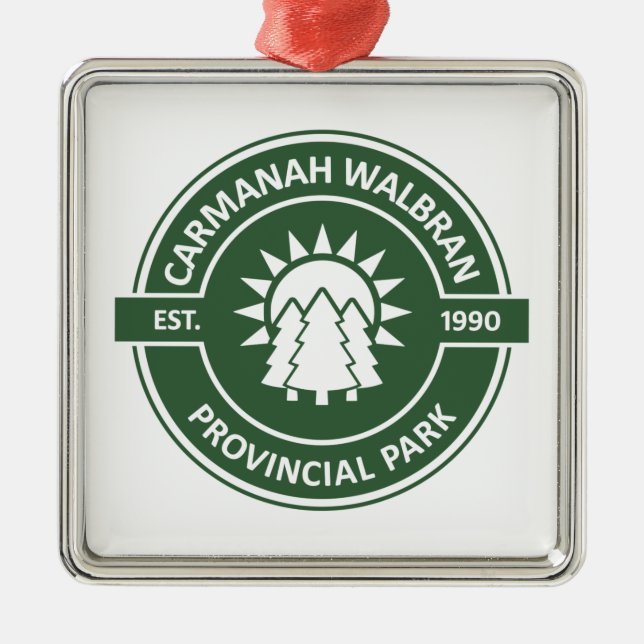 Carmanah Walbran Provincial Sun Trees Metal Tree Decoration (Front)