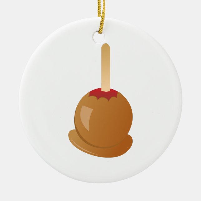 Carmel Apple Ceramic Tree Decoration (Front)