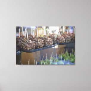 Carmel apples, Pioneer Square, Seattle, Canvas Print