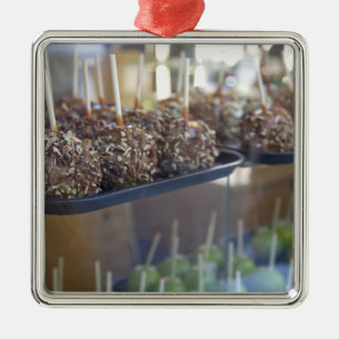 Carmel apples, Pioneer Square, Seattle, Metal Tree Decoration