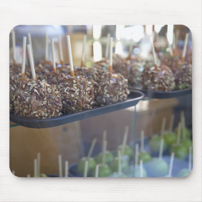 Carmel apples, Pioneer Square, Seattle, Mouse Mat (Front)