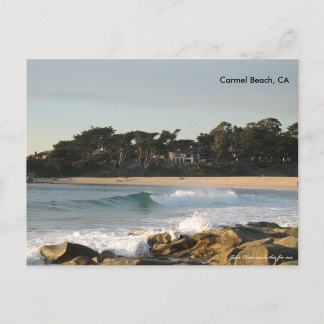 Carmel Beach by John Oven Postcard (Front)