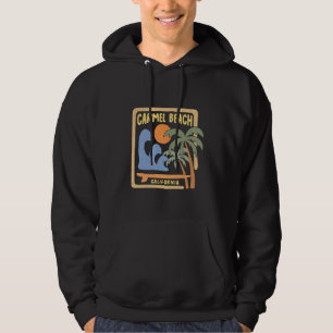 Carmel Beach California Cool Surfing Graphic Beach Hoodie