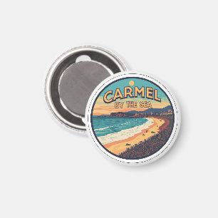Carmel by the sea beach california pacific coast magnet