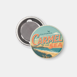 Carmel by the sea beach california pacific coast magnet