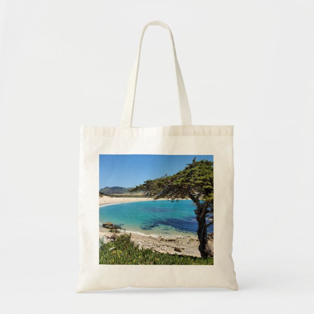 Carmel by The Sea Beautiful Beach Scene Tote Bag (Front)