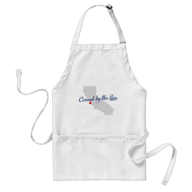 Carmel-by-the-sea California CA Shirt Standard Apron (Front)