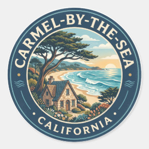 Carmel-by-the-Sea California Classic Round Sticker