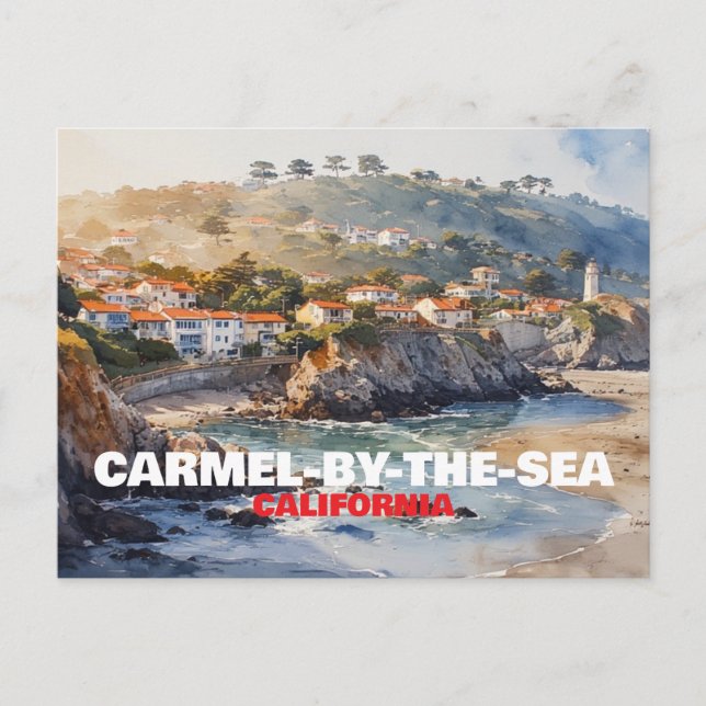 Carmel-by-the-Sea California Postcard (Front)