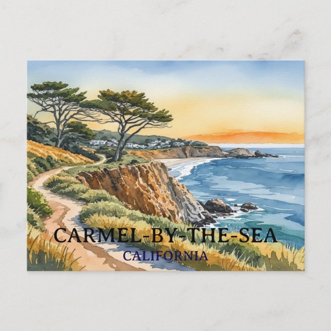 Carmel-by-the-Sea California Postcard (Front)