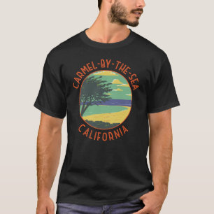 Carmel-by-the-Sea California Retro Distressed T-Shirt