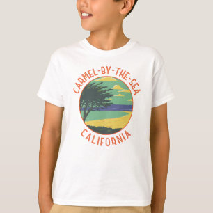 Carmel-by-the-Sea California Retro Distressed T-Shirt