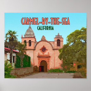Carmel-By-The-Sea Mission Basilica California Poster
