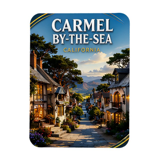 Carmel-by-the-Sea Ocean View Magnet (Vertical)