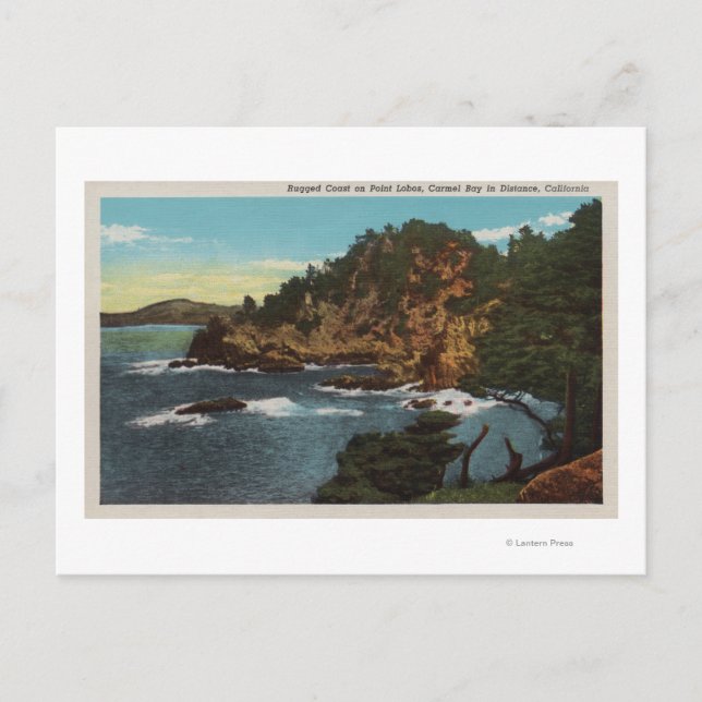 Carmel, CA - Rugged Coast on Point Lobos Postcard (Front)