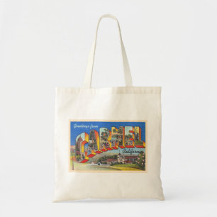 Carmel California CA Vintage Large Letter Postcard Tote Bag
