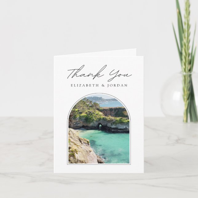 Carmel California Photo Blank Thank You Card (Front)