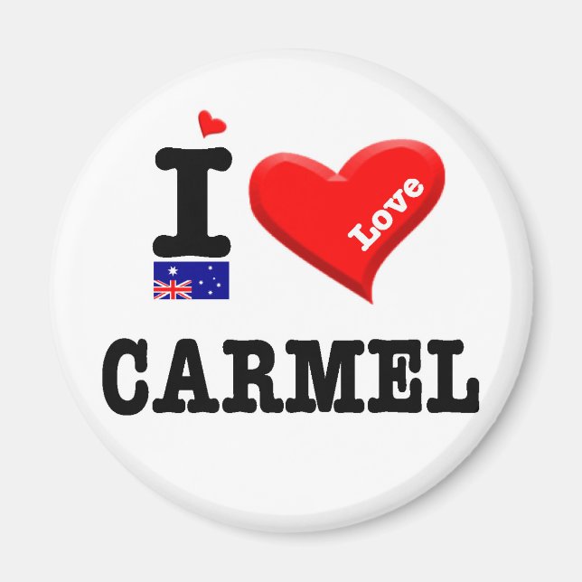 CARMEL - I Love Magnet (Front)