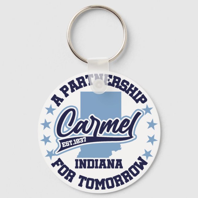 Carmel,Indiana Key Ring (Front)