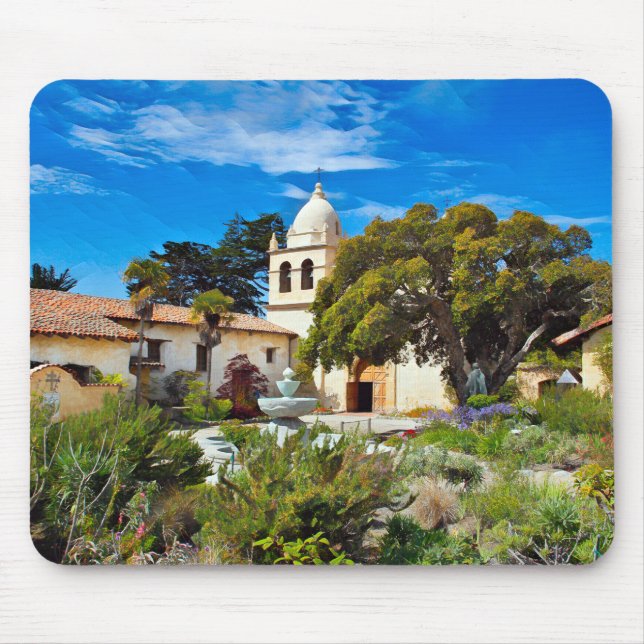 CARMEL MISSION BASILICA Mouse Pad (Front)