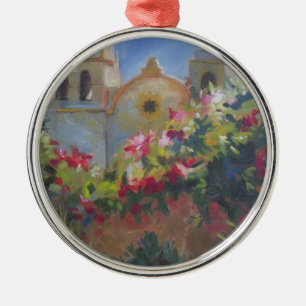 Carmel Spanish Mission California Garden Metal Tree Decoration
