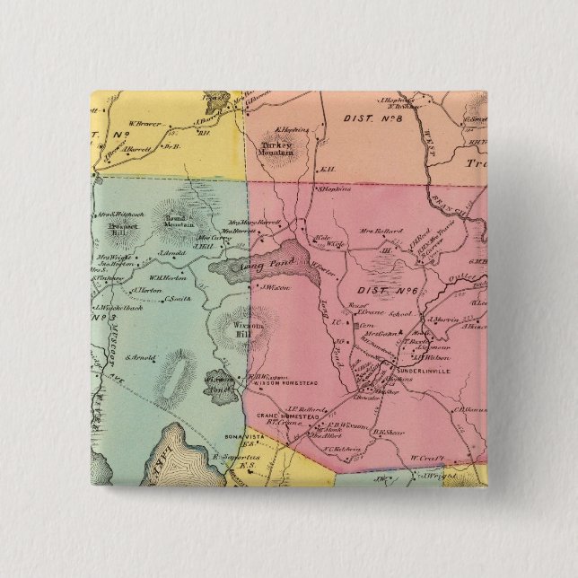 Carmel, Town 15 Cm Square Badge (Front)