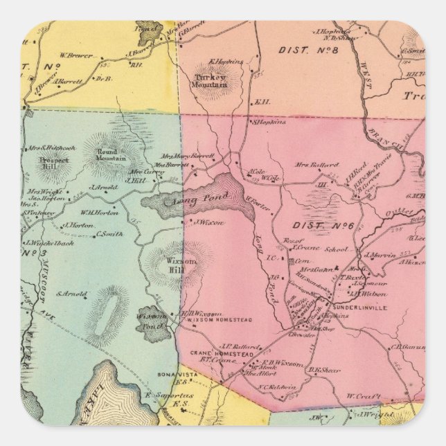 Carmel, Town Square Sticker (Front)