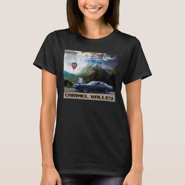 Carmel Valley Vacation (Colour print) T-Shirt (Front)
