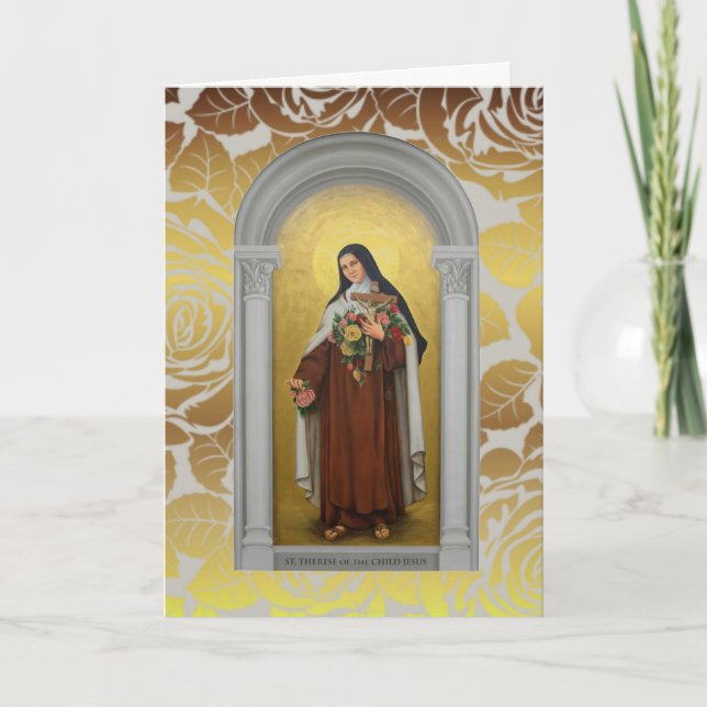Carmelite Nun St. Therese the Little Flower Card (Front)