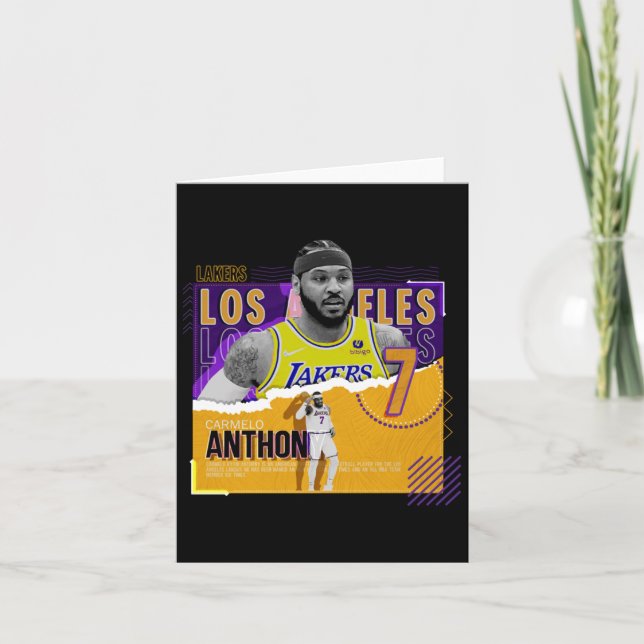Carmelo-anthony -basketball-paper-poster-lakers Ac Card (Front)