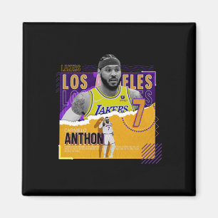 Carmelo-anthony -basketball-paper-poster-lakers Ac Magnet