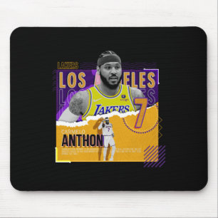 Carmelo-anthony -basketball-paper-poster-lakers Ac Mouse Mat